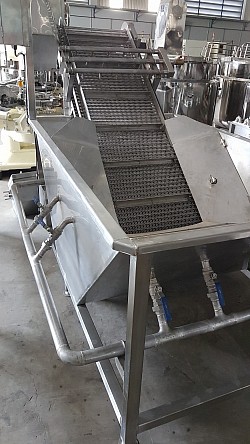 Raw material washer